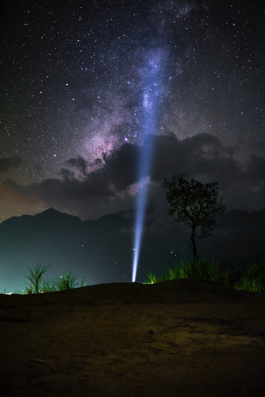 milky way and a beautiful night sky